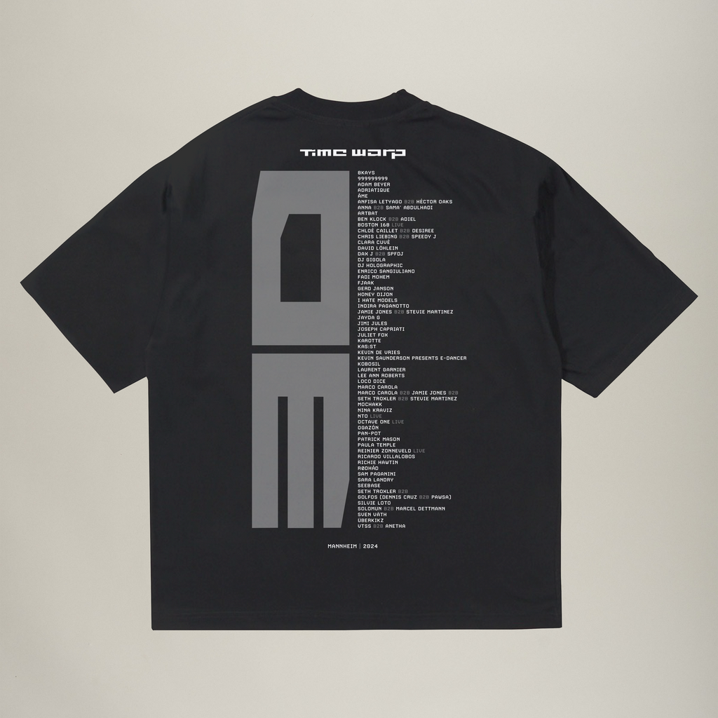 (VORBESTELLUNG) Time Warp Lineup Shirt 2024, schwarz