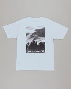 Time Warp Design-Shirt "Menschenmenge", weiß