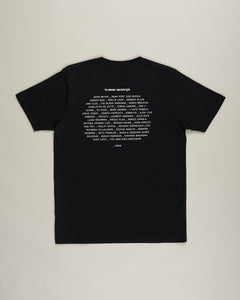 Time Warp Line-up-T-Shirt 2020, schwarz