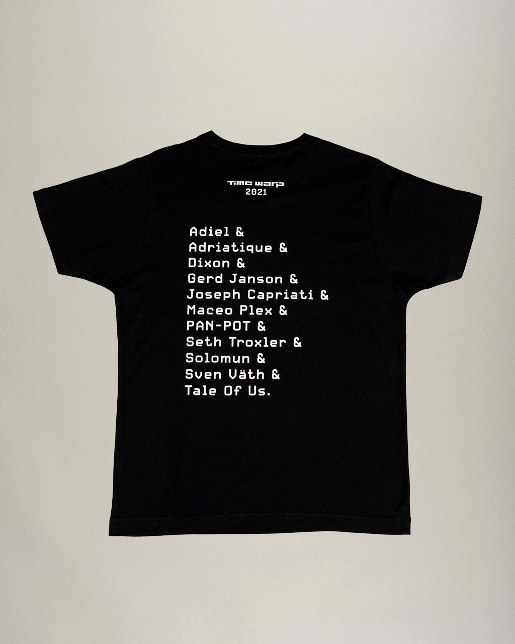 Time Warp Line-up Shirt 2021, schwarz