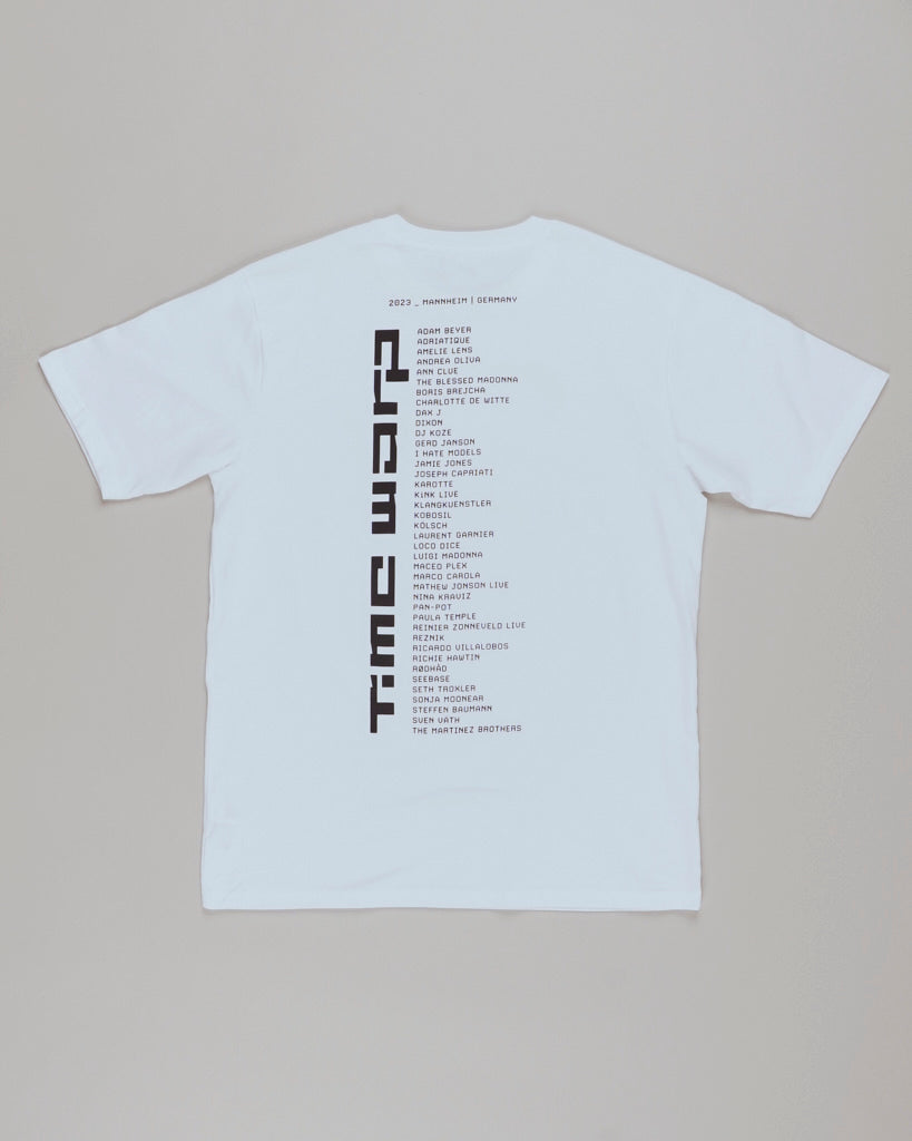 Time Warp Lineup Shirt 2023, white