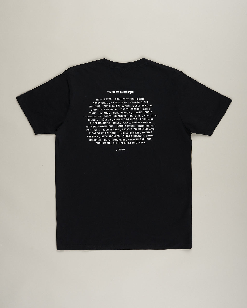 Time Warp Line-up-T-Shirt 2020, black