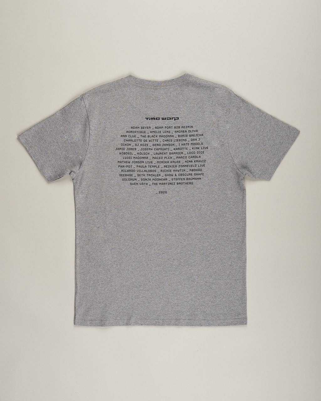 Time Warp Line-up-T-Shirt 2020, grey