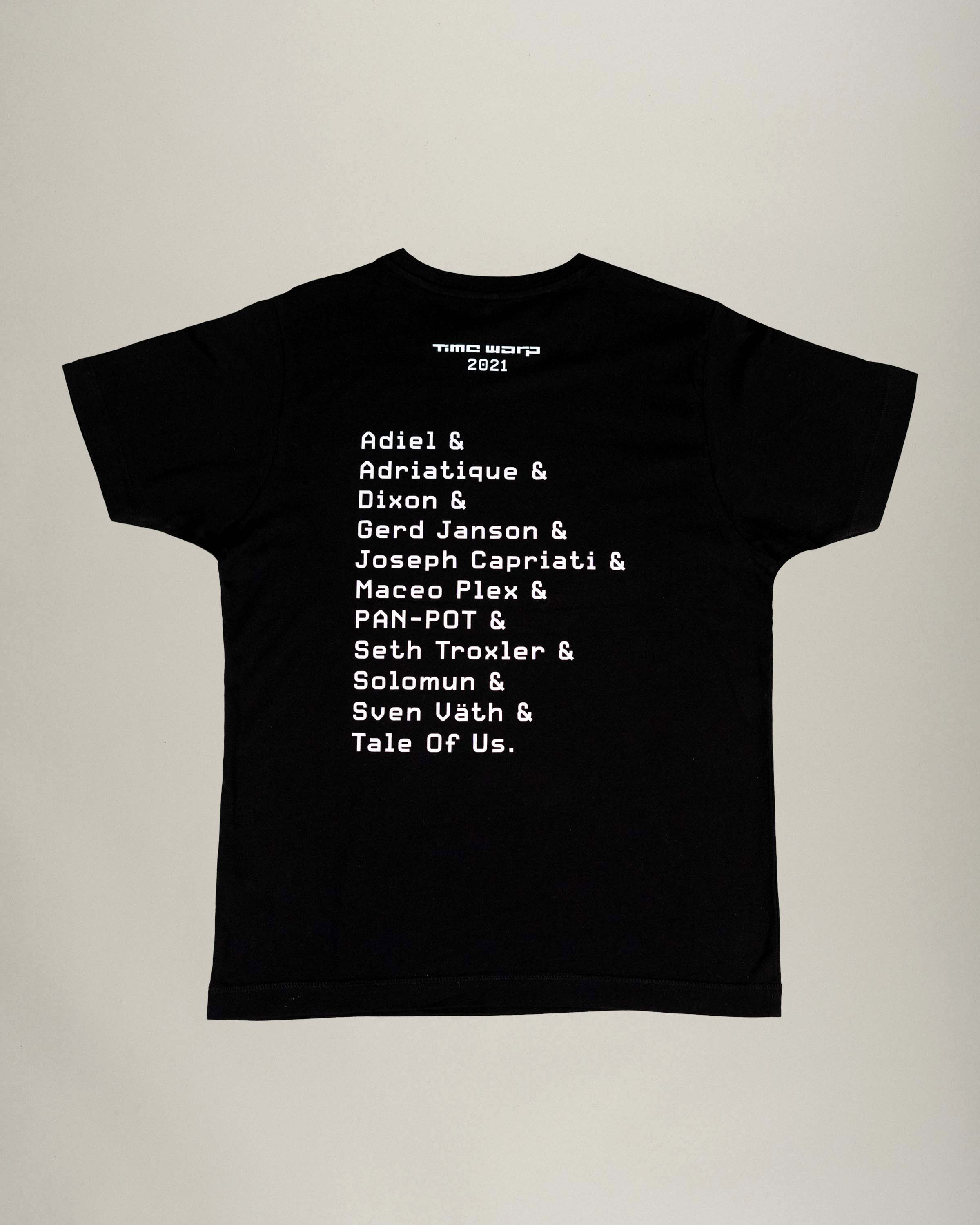 Time Warp Line-up Shirt 2021, black